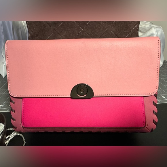 Coach Upcrafted Dreamer Shoulder Bag In Colorblock With Whipstitch & Quilting - Picture 4 of 15